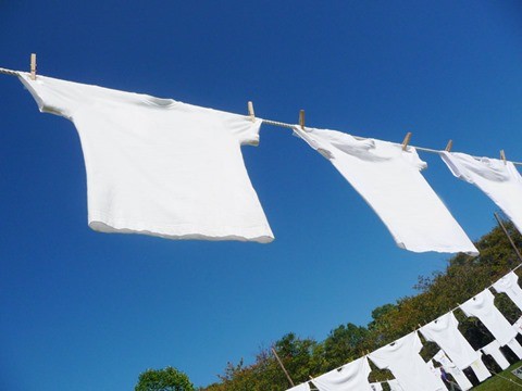 ちょっとした外干しに